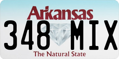 AR license plate 348MIX