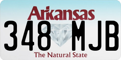 AR license plate 348MJB