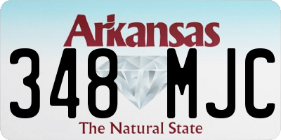 AR license plate 348MJC