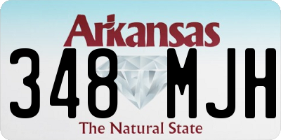 AR license plate 348MJH