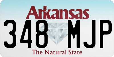 AR license plate 348MJP