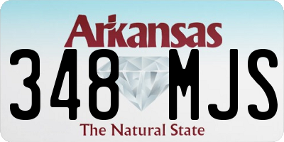 AR license plate 348MJS