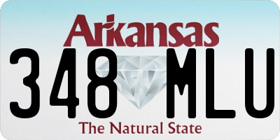 AR license plate 348MLU
