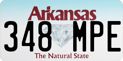 AR license plate 348MPE