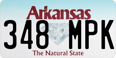 AR license plate 348MPK