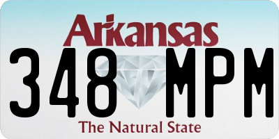 AR license plate 348MPM