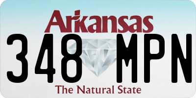 AR license plate 348MPN
