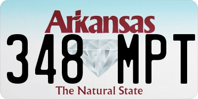 AR license plate 348MPT