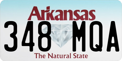 AR license plate 348MQA