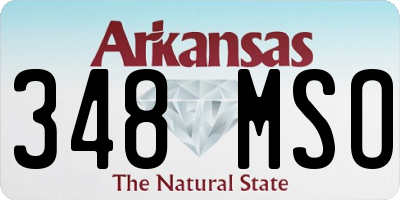 AR license plate 348MSO