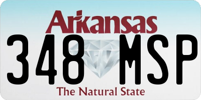 AR license plate 348MSP
