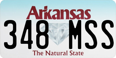 AR license plate 348MSS