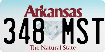 AR license plate 348MST