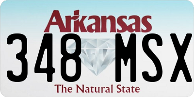 AR license plate 348MSX
