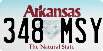 AR license plate 348MSY