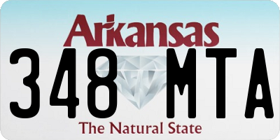 AR license plate 348MTA