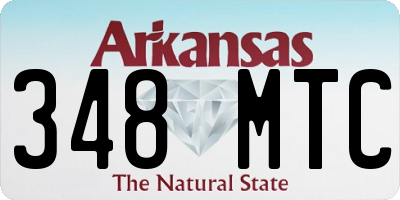 AR license plate 348MTC