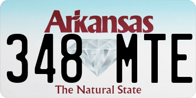 AR license plate 348MTE