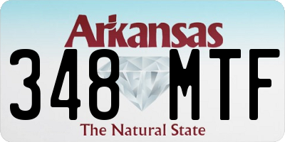 AR license plate 348MTF