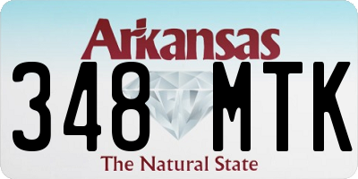 AR license plate 348MTK