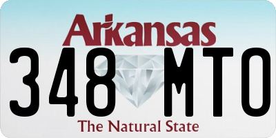 AR license plate 348MTO