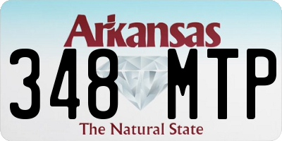 AR license plate 348MTP