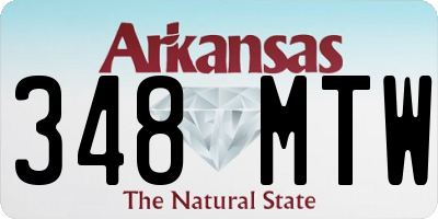 AR license plate 348MTW