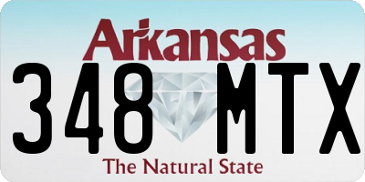 AR license plate 348MTX