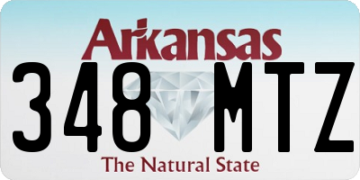 AR license plate 348MTZ