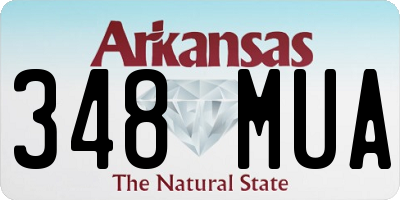 AR license plate 348MUA
