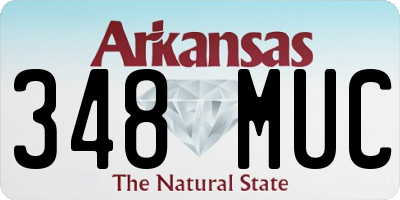 AR license plate 348MUC