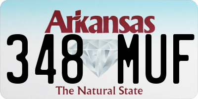 AR license plate 348MUF