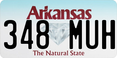 AR license plate 348MUH