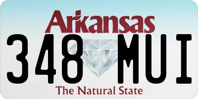 AR license plate 348MUI