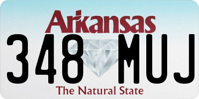 AR license plate 348MUJ