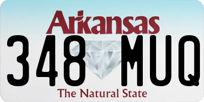 AR license plate 348MUQ