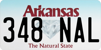 AR license plate 348NAL