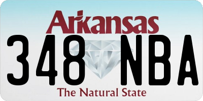 AR license plate 348NBA