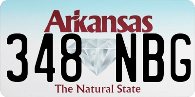 AR license plate 348NBG