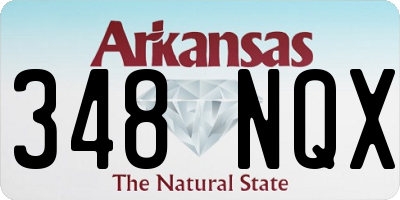 AR license plate 348NQX