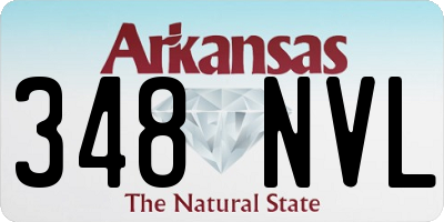 AR license plate 348NVL