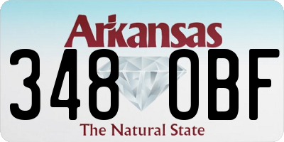 AR license plate 348OBF