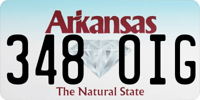 AR license plate 348OIG
