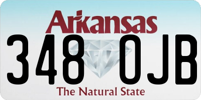 AR license plate 348OJB