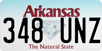 AR license plate 348UNZ