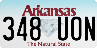 AR license plate 348UON