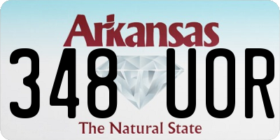 AR license plate 348UOR