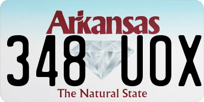AR license plate 348UOX