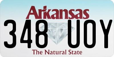 AR license plate 348UOY
