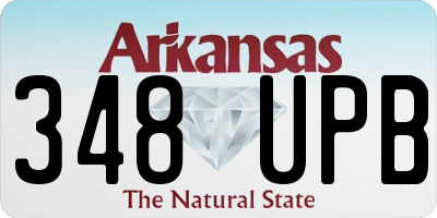AR license plate 348UPB